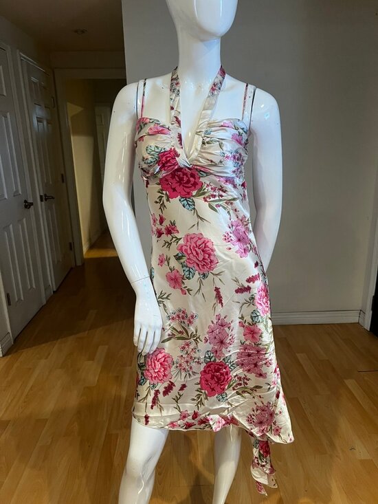 Windsor Dresses & Skirts - VINTAGE Y2K 90'S WINDSOR FLORAL HALTER FAIRY BOHO GRUNGE DRESS SZ 5 / SMALL
